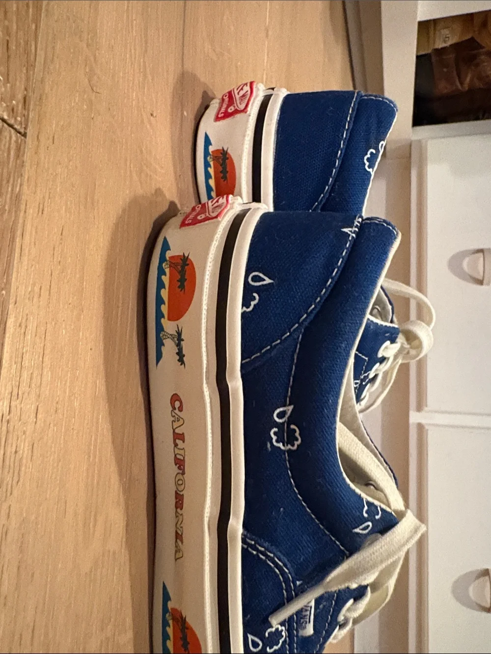 *RARE* Vans OG era blue paisley California